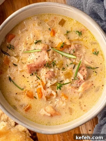 A bowl of chicken soup.