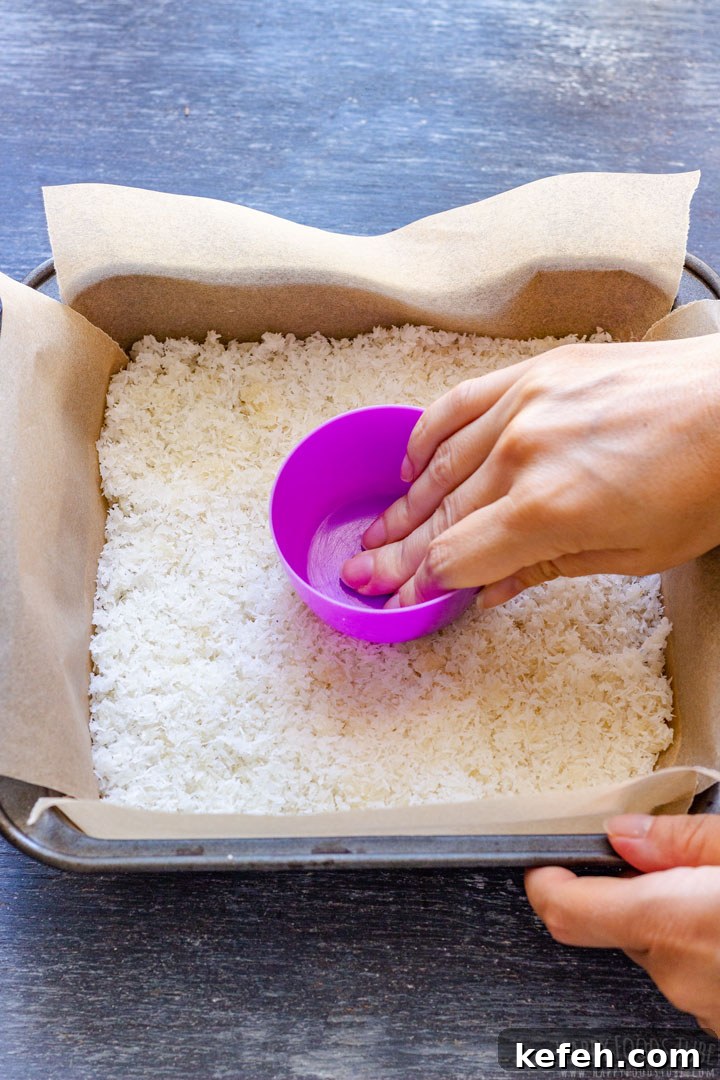 How to Form Coconut Bars
