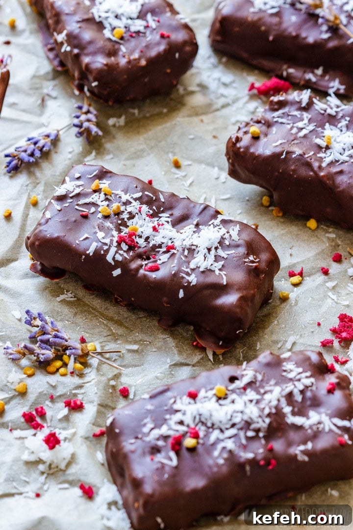 Homemade Bounty Chocolate Bars