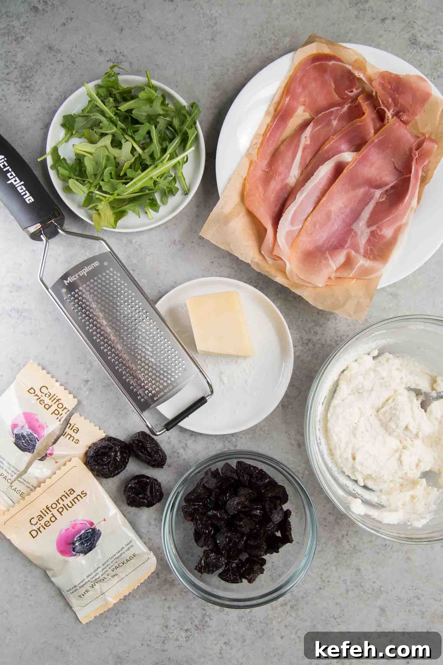 Ricotta Flatbread with California Prunes and Jamón Serrano 3 Ricotta Flatbread Ingredients