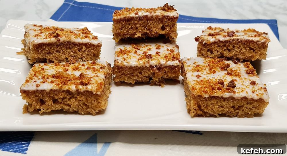 Toffee Apple Cake Bars
