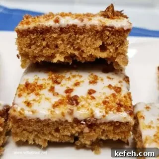 Toffee Apple Cake Bars