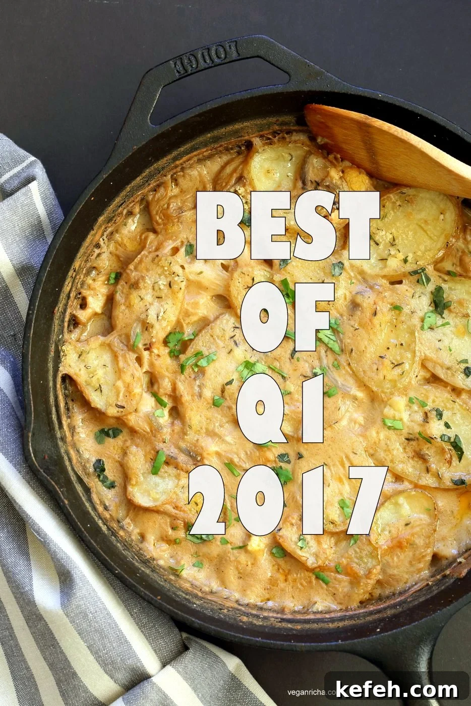 Top Highlights from Q1 2017: Key Events, Trends & Winners 2 Q1 2017 at VeganRicha.com | Recipes, Book Preorder Plastics. Best Recipes of the first Quarter from VeganRicha.com Vegan Gluten-free Soy-free Options. Golden Milk Chia Pudding, Ethiopian Pizza, Korean Mac Cheese, General Tsos Sandwich, Jamaican Curried Scallopwd Potatoes, Tiramisu Bars and more. Whats in store for the rest of 2017.