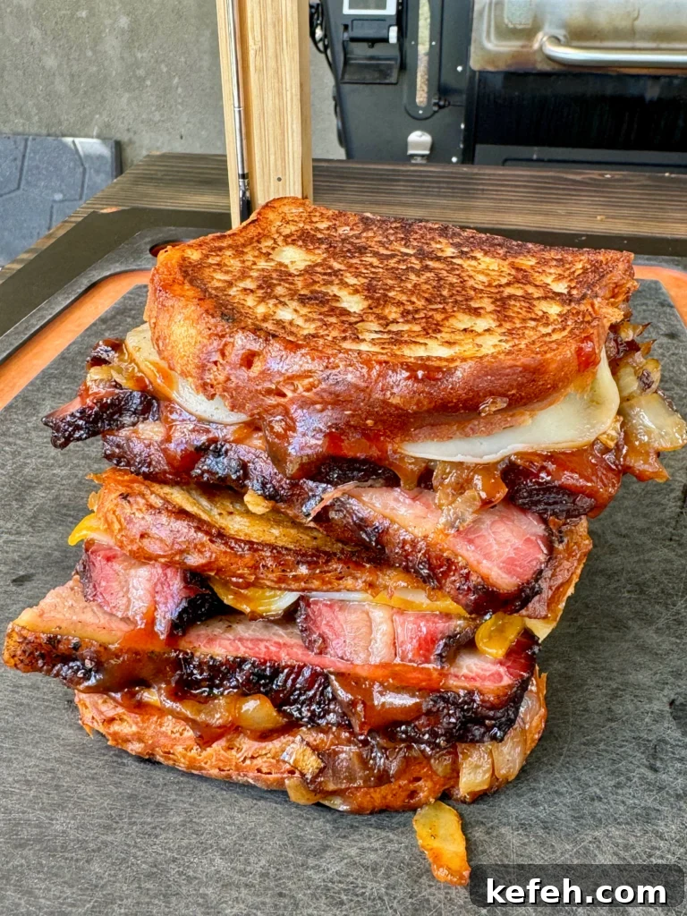 smoked brisket melt