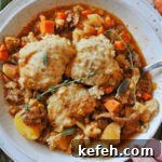 Hearty Vegan Beef and Dumplings Recipe 5 img 18812 5