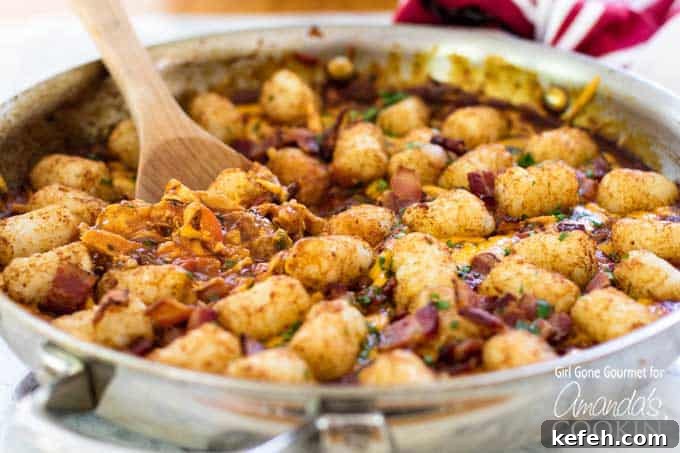 chicken tater tot skillet