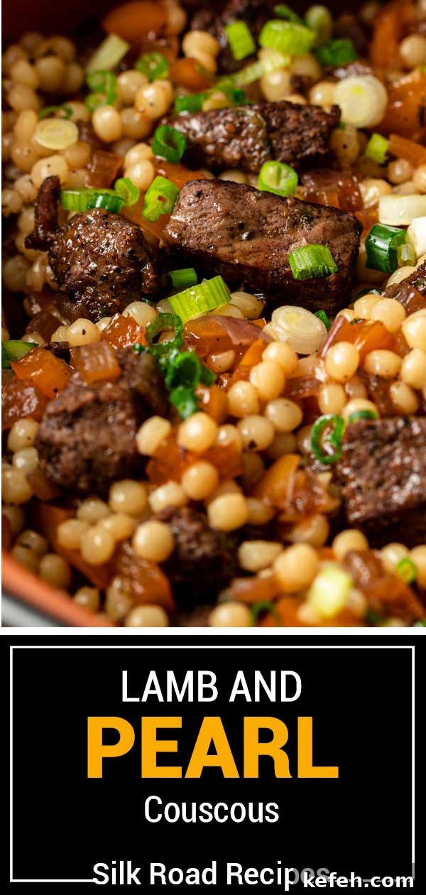 titled image (and shown) lamb and pearl couscous