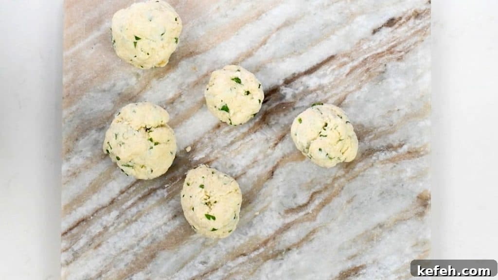 Rolling dumplings for chicken stew