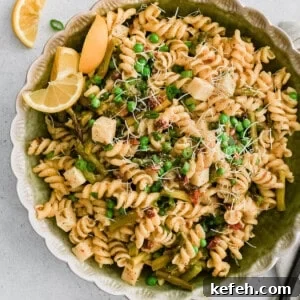 Roasted Asparagus Pasta Salad with Lemon Garlic Vinaigrette 5 img 21303 4