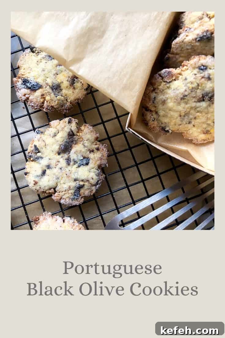 Portuguese Black Olive Cookies