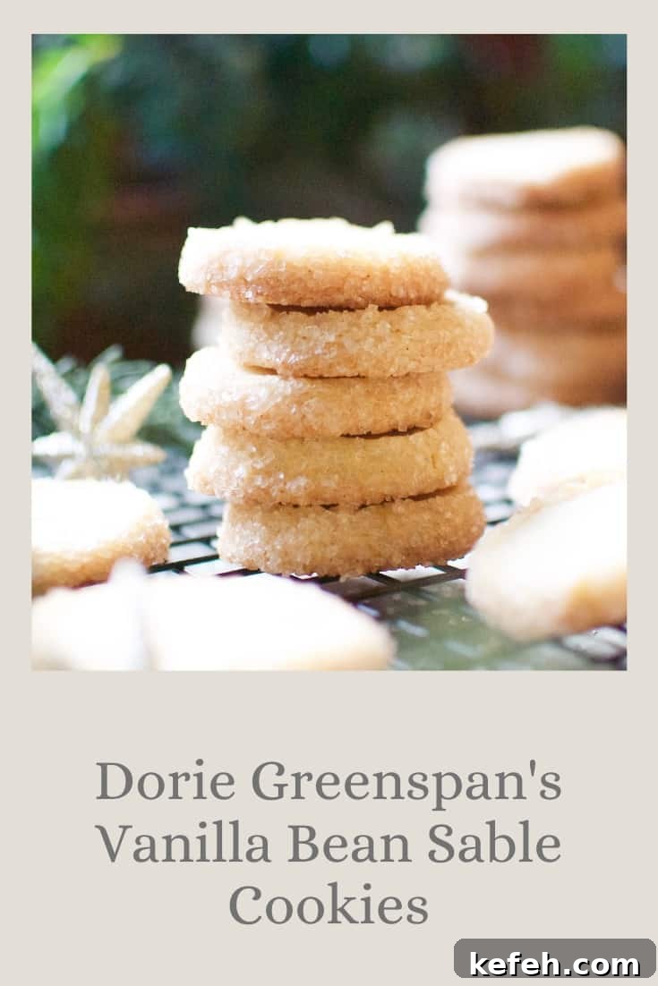 Dorie Greenspan's Vanilla Bean Sable Cookies