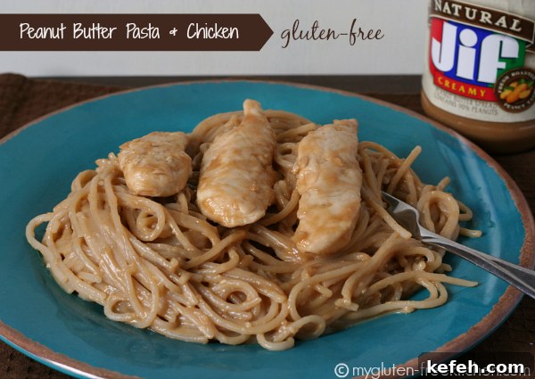 Gluten-Free Peanut Butter Chicken Recipe for Quick Weeknights 3 Gluten-free Peanut Butter Pasta and Chicken - This is an easy and delicious meal that you can have ready in under 30 minutes!