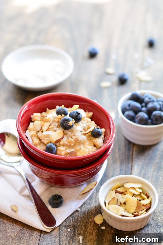 Blueberry Coconut Overnight Oats Recipe – Creamy Breakfast Bowl 5 Blueberry Coconut Oatmeal | Garnish and Glaze