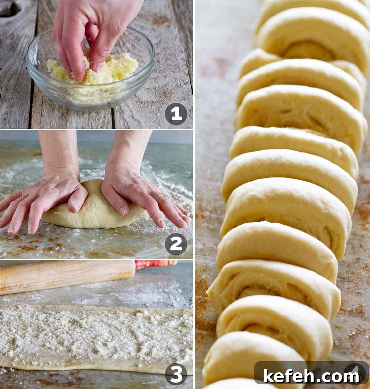 Steps to make Lemon Roll Pull Apart Bread.
