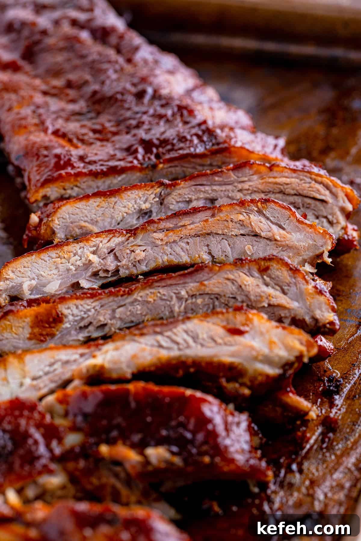 Sliced up ribs