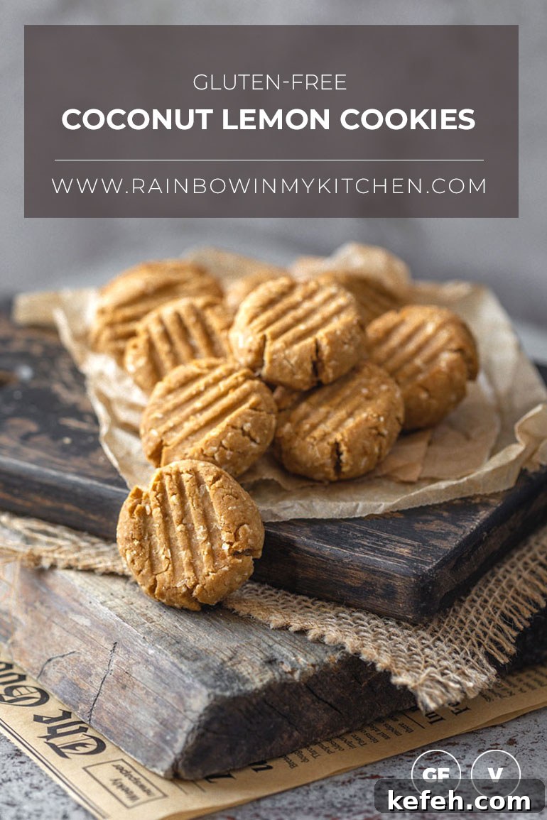 Coconut Lemon Cookies (Gluten-Free Recipe) 2 Gluten-Free Coconut Lemon Cookies