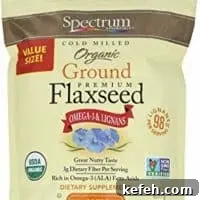 Spectrum Essentials Organic Ground Flaxseed, 24 oz
