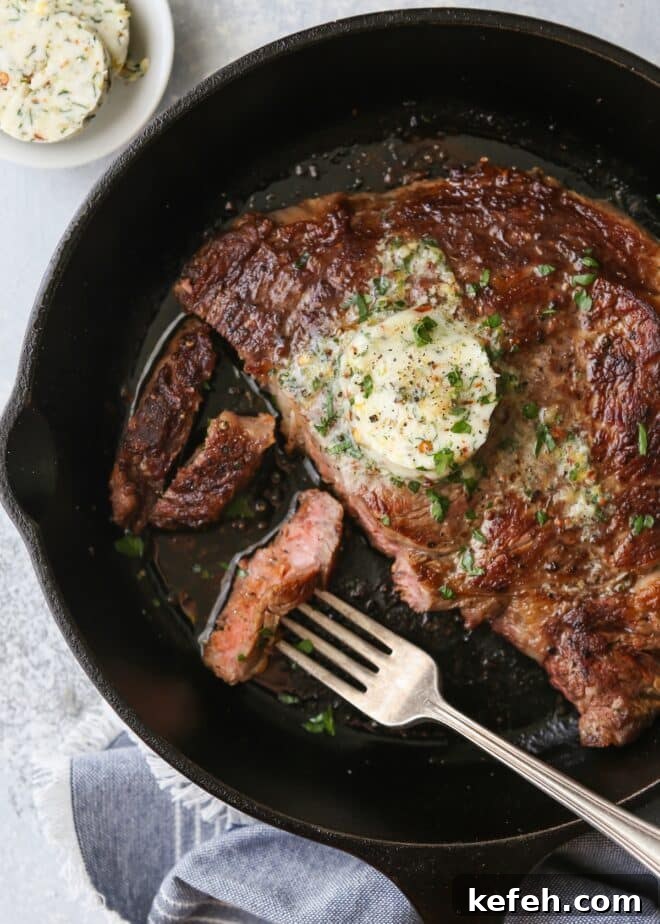 Grilled Ribeye with Cowboy Butter: Juicy Steak Recipe 2 Grilled ribeye steaks with cowboy butter
