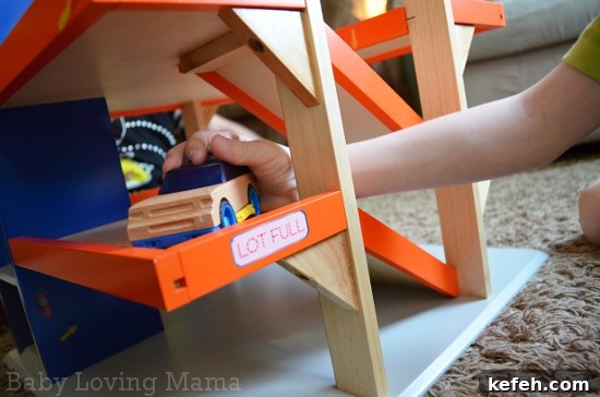 Motorworks Wooden Vehicles: Customizable Toys & Tri-Level Garage Review and Giveaway 11 Motorworks Customizeable Wooden Toy vehicles and Garage 4