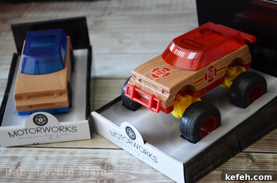 Motorworks Wooden Vehicles: Customizable Toys & Tri-Level Garage Review and Giveaway 3 Motorworks Custom Wood Vehicle Toys
