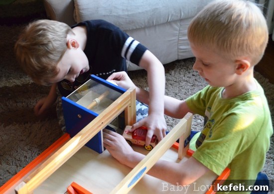 Motorworks Wooden Vehicles: Customizable Toys & Tri-Level Garage Review and Giveaway 7 Motorworks Customizeable Wooden Toy vehicles and Garage 1