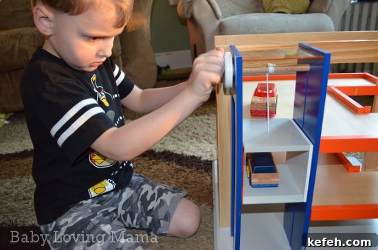 Motorworks Wooden Vehicles: Customizable Toys & Tri-Level Garage Review and Giveaway 8 Motorworks Customizeable Wooden Toy vehicles and Garage 3