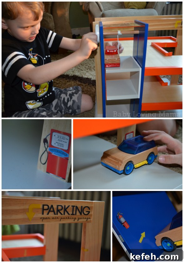 Motorworks Wooden Vehicles: Customizable Toys & Tri-Level Garage Review and Giveaway 9 Motorworks Customizeable Wooden Toy vehicles and Garage Details