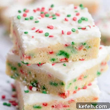 Christmas Sugar Cookie Bars
