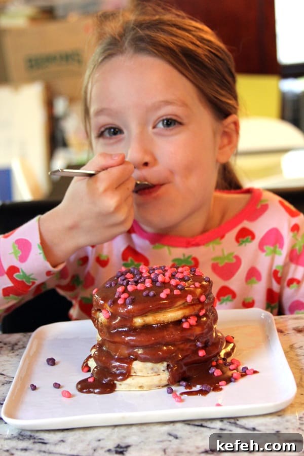 Halloween Candy Dessert Pancakes | @melaniebauer at Melanie Makes #shop