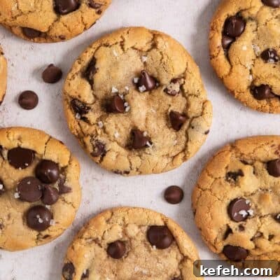 close up image of gluten-free chocolate chip cookies