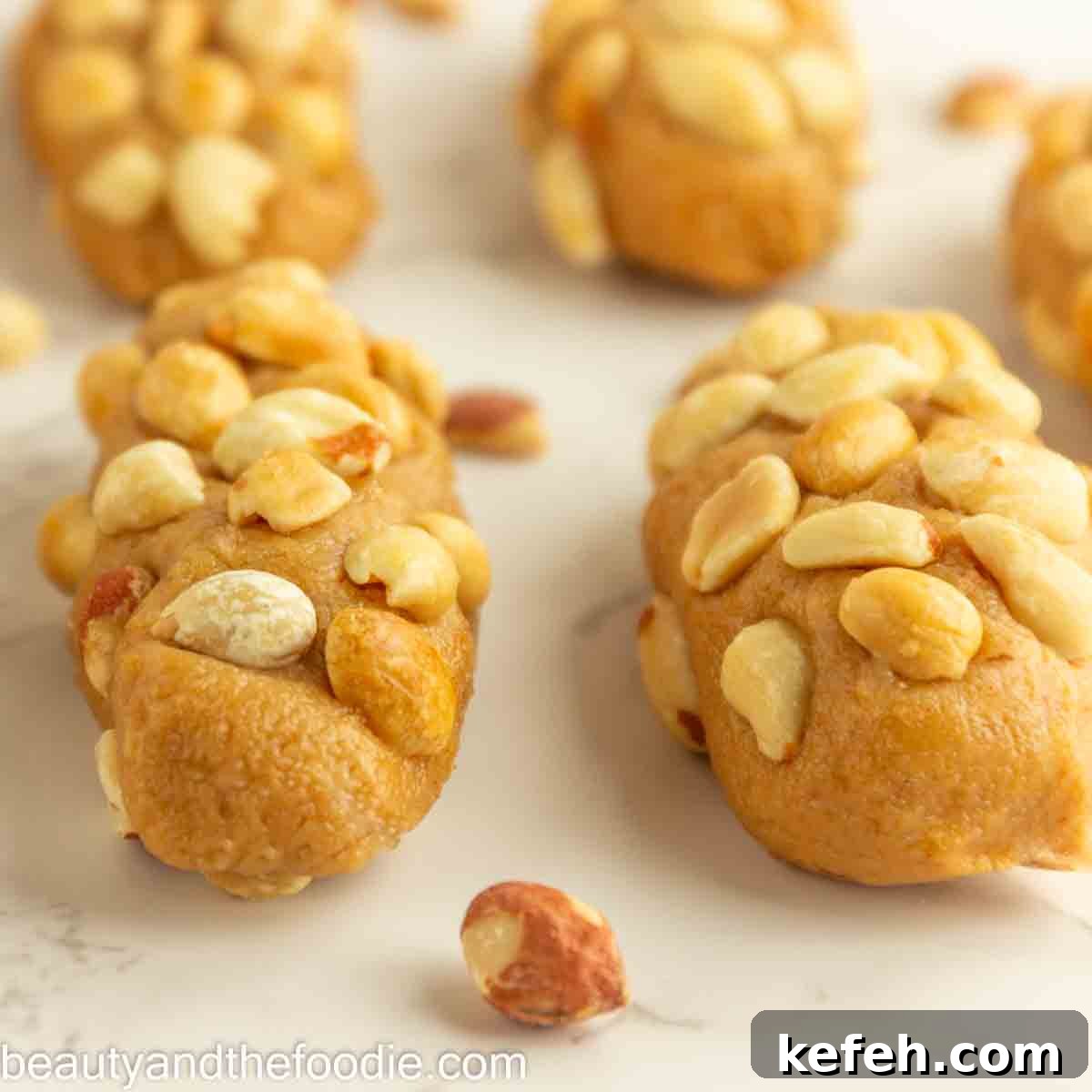 A keto payday bar with peanuts.