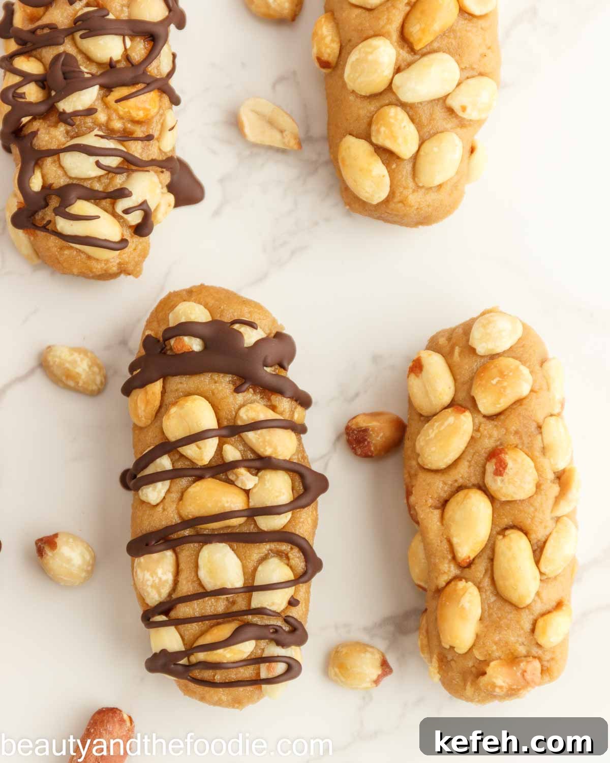 A keto payday bar with peanuts.