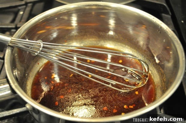 Ginger Sesame Salad Dressing - The Grateful Girl Cooks! Ginger sesame salad dressing is whisked, then brought to a boil on the stove.