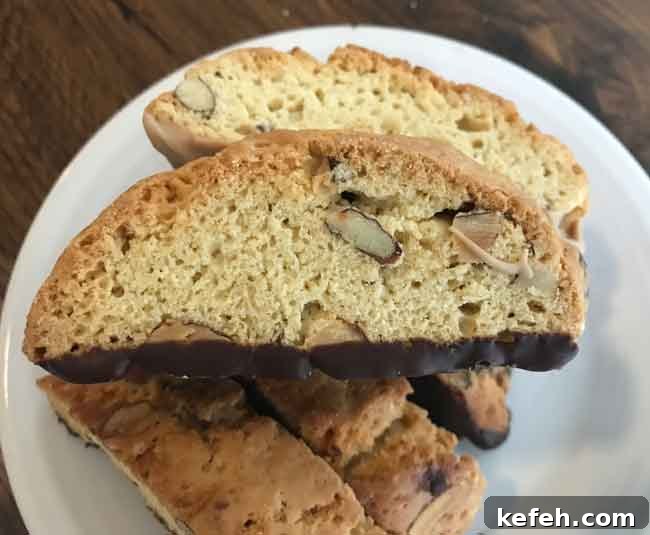 Salted Caramel Chips Biscotti