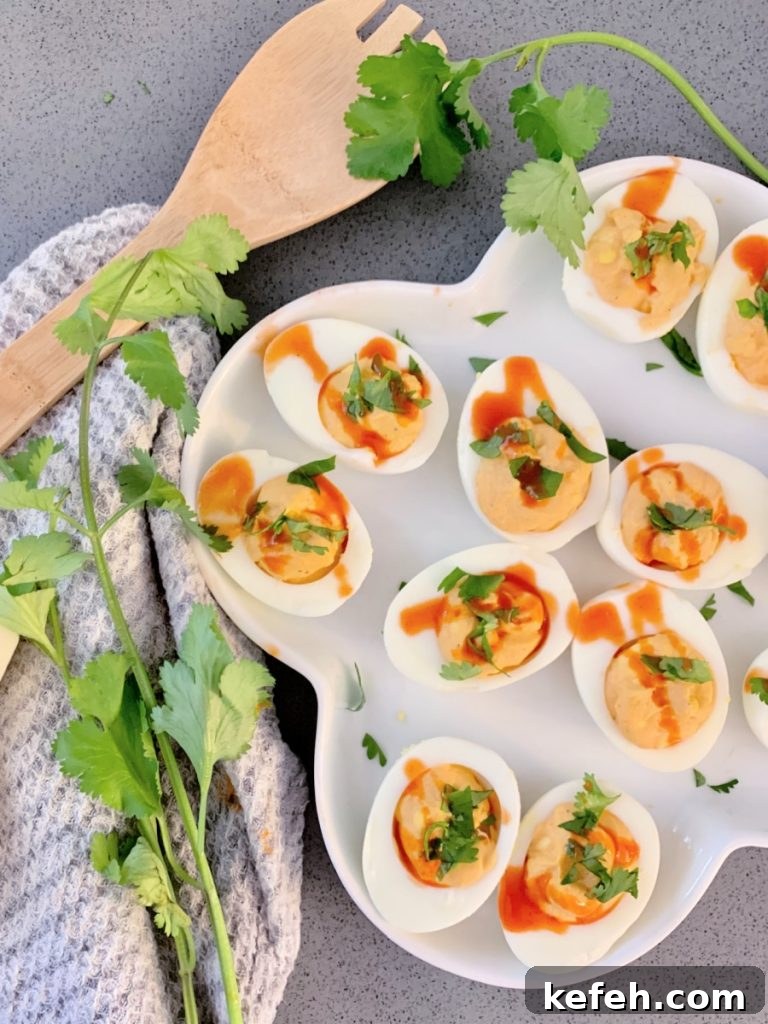 Buffalo Deviled Eggs Done