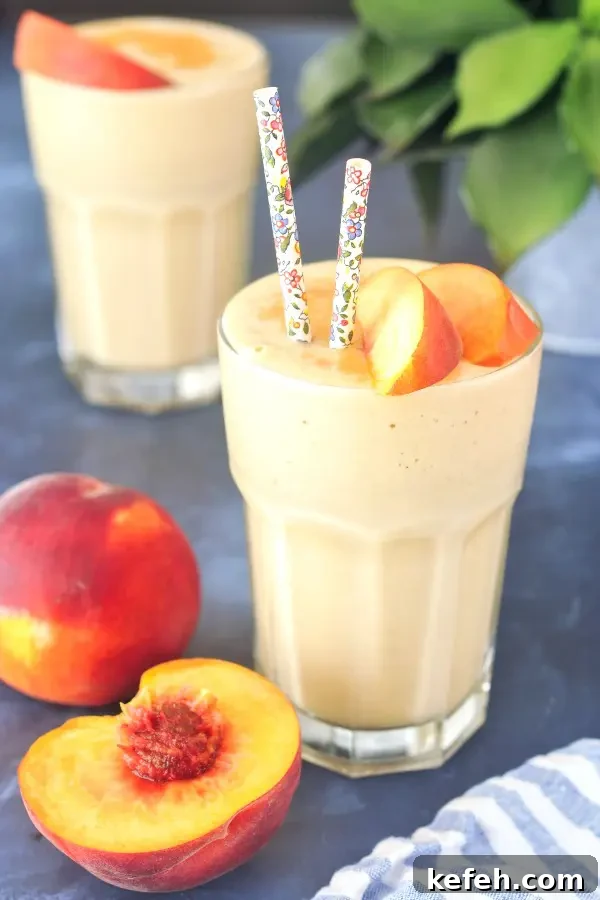 Peach Cobbler Smoothie