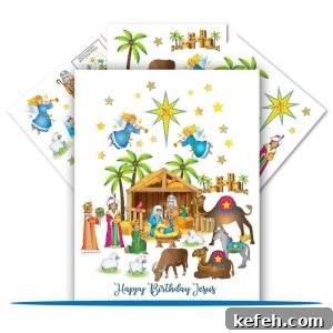 Nativity Window Clings