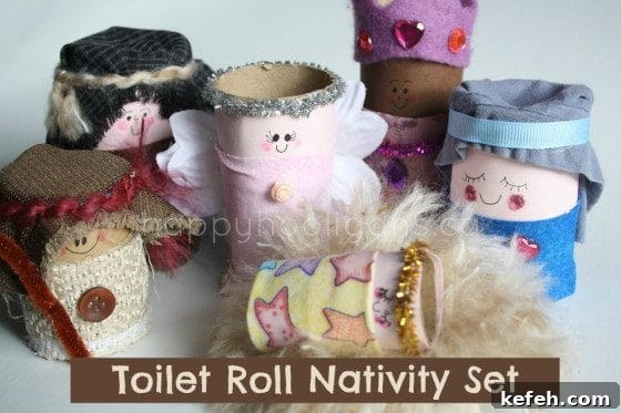 toilet roll nativity set cover photo