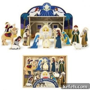 Melissa and Doug Wooden Nativity Set