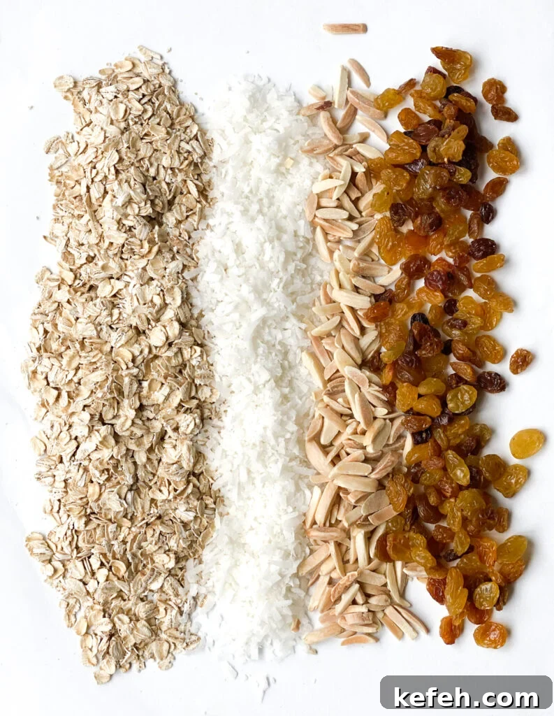Granola on a tray