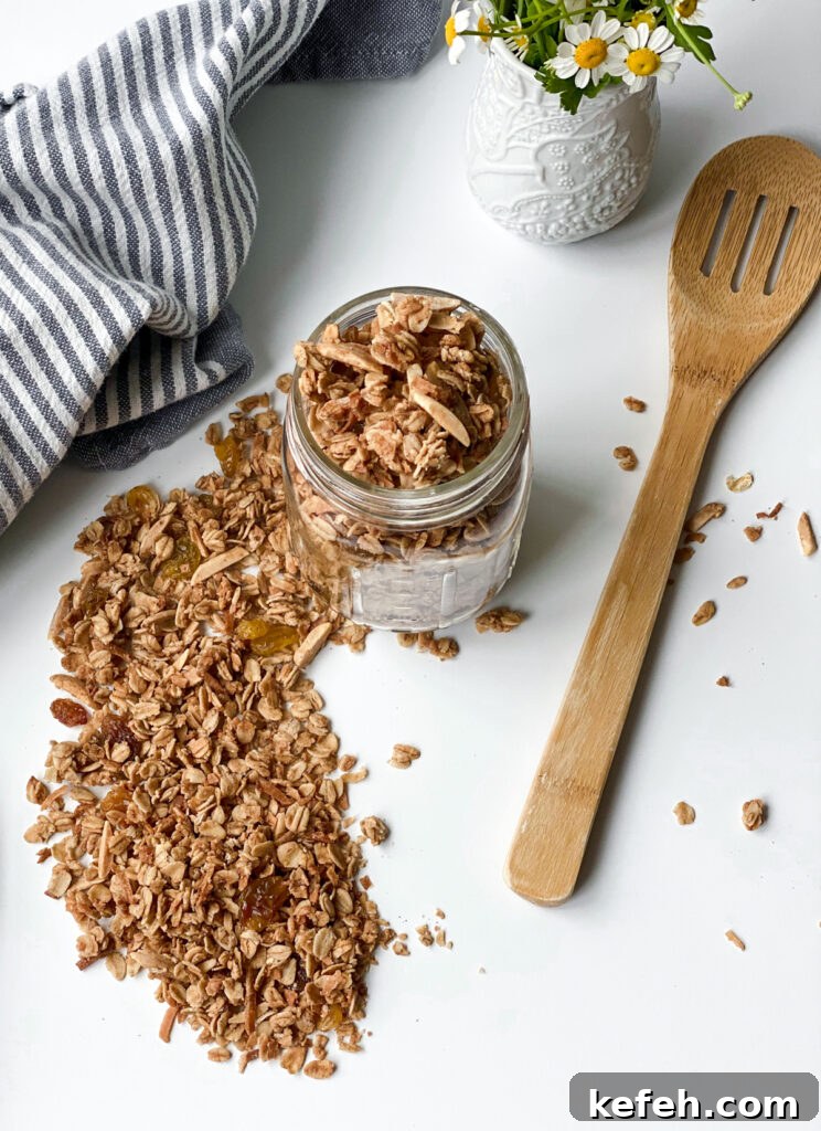 Granola in a jar