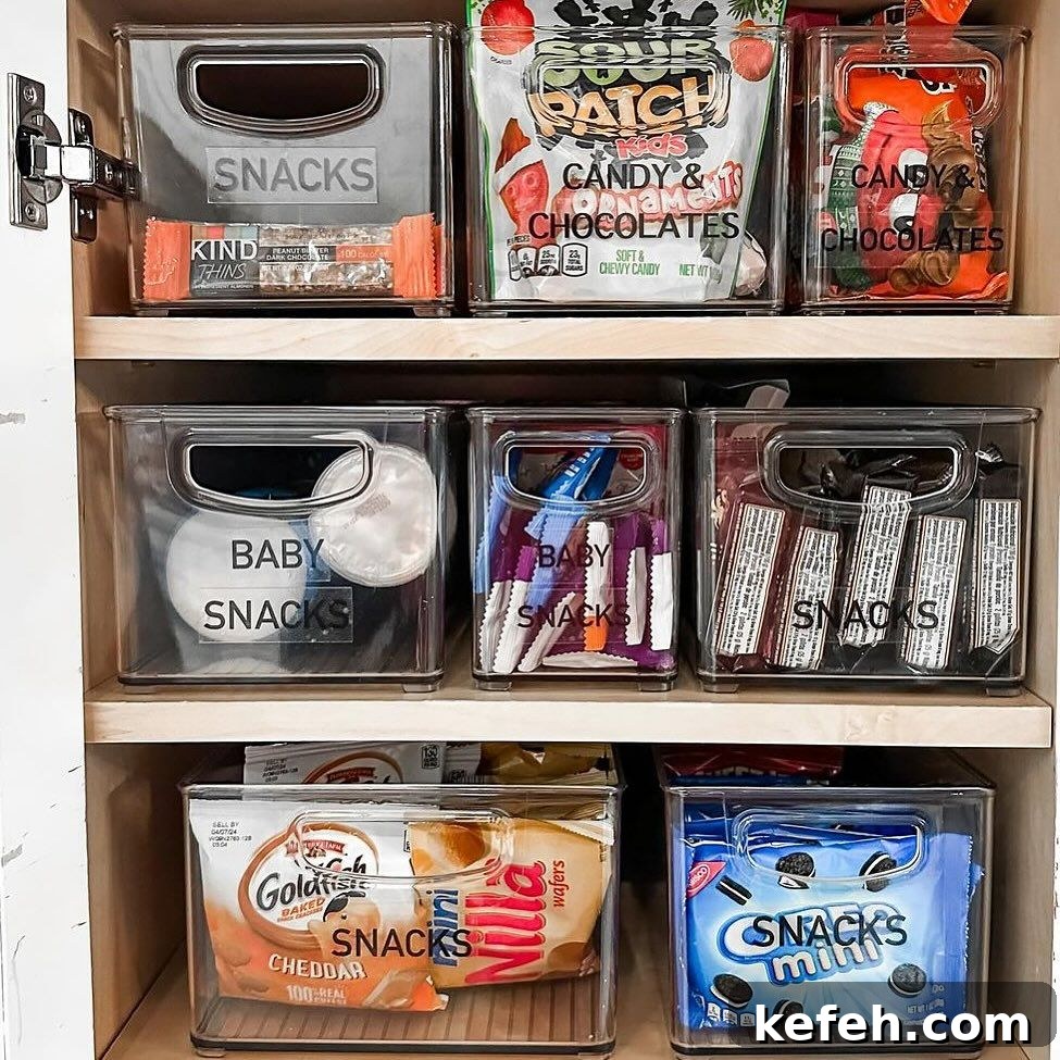 10. Family Snack Cabinet