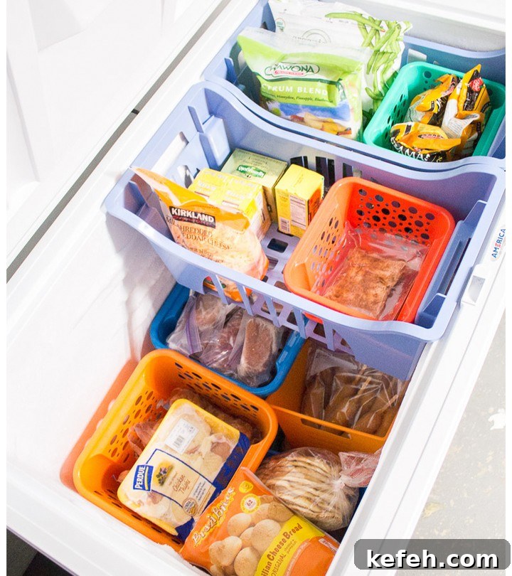 11. Chest Freezer Bins