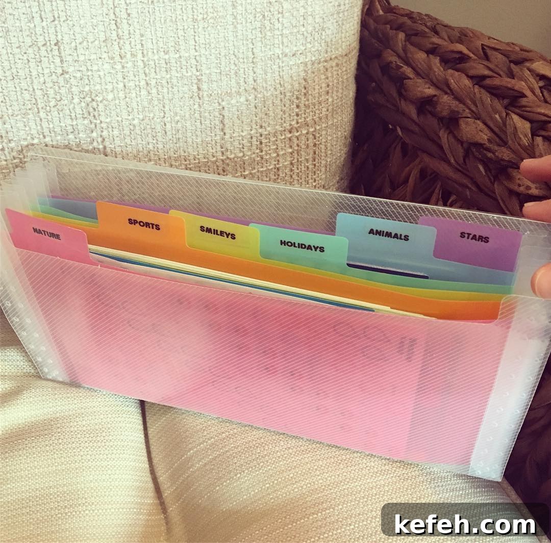 13. Sticker Organizing