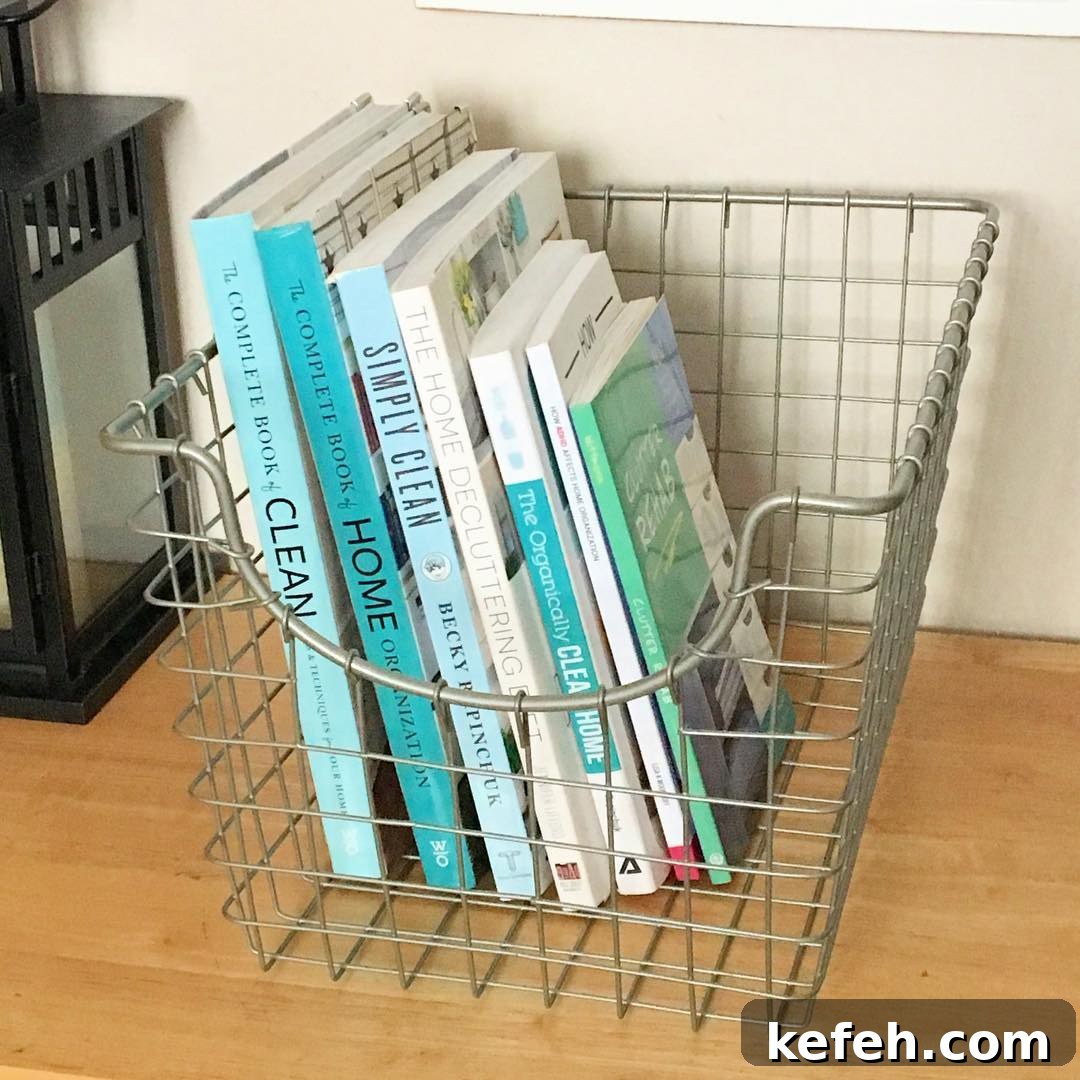 14. Wire Basket Organizing