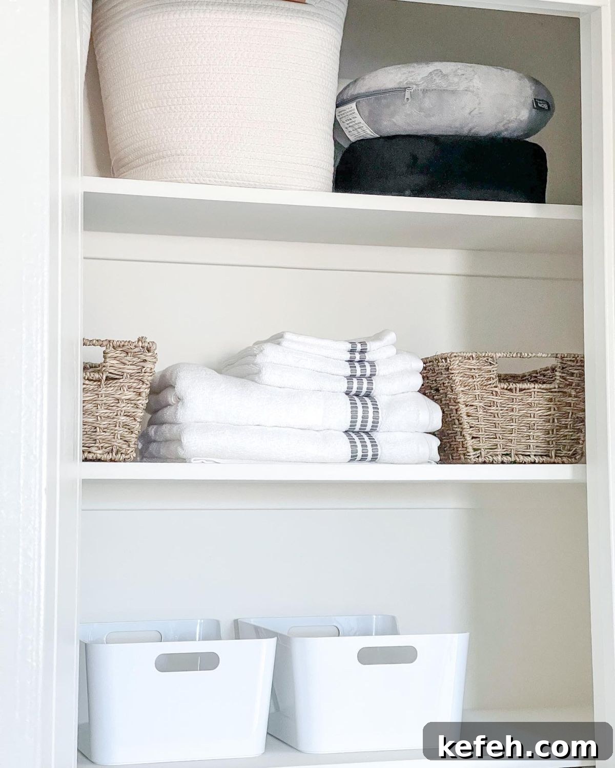 16. Linen Closet Organizing