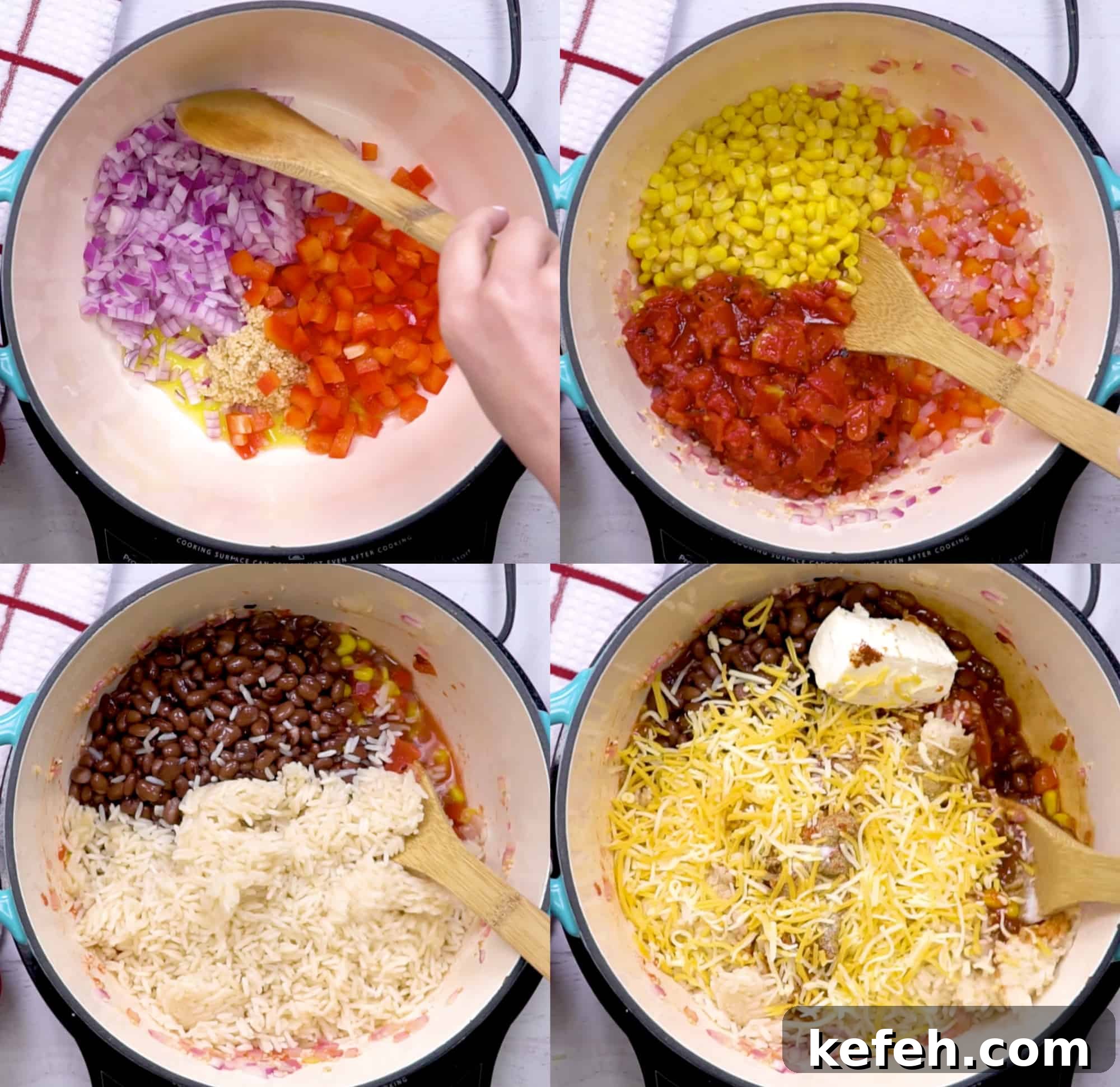 Cheesy Vegetarian Mexican Casserole with Black Beans and Corn 12 vegetarian mexican casserole