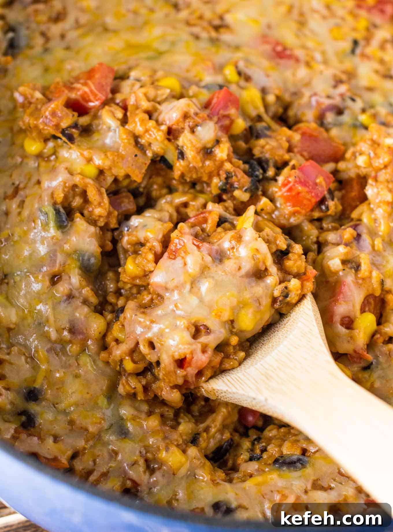 Cheesy Vegetarian Mexican Casserole with Black Beans and Corn 4 vegetarian mexican casserole