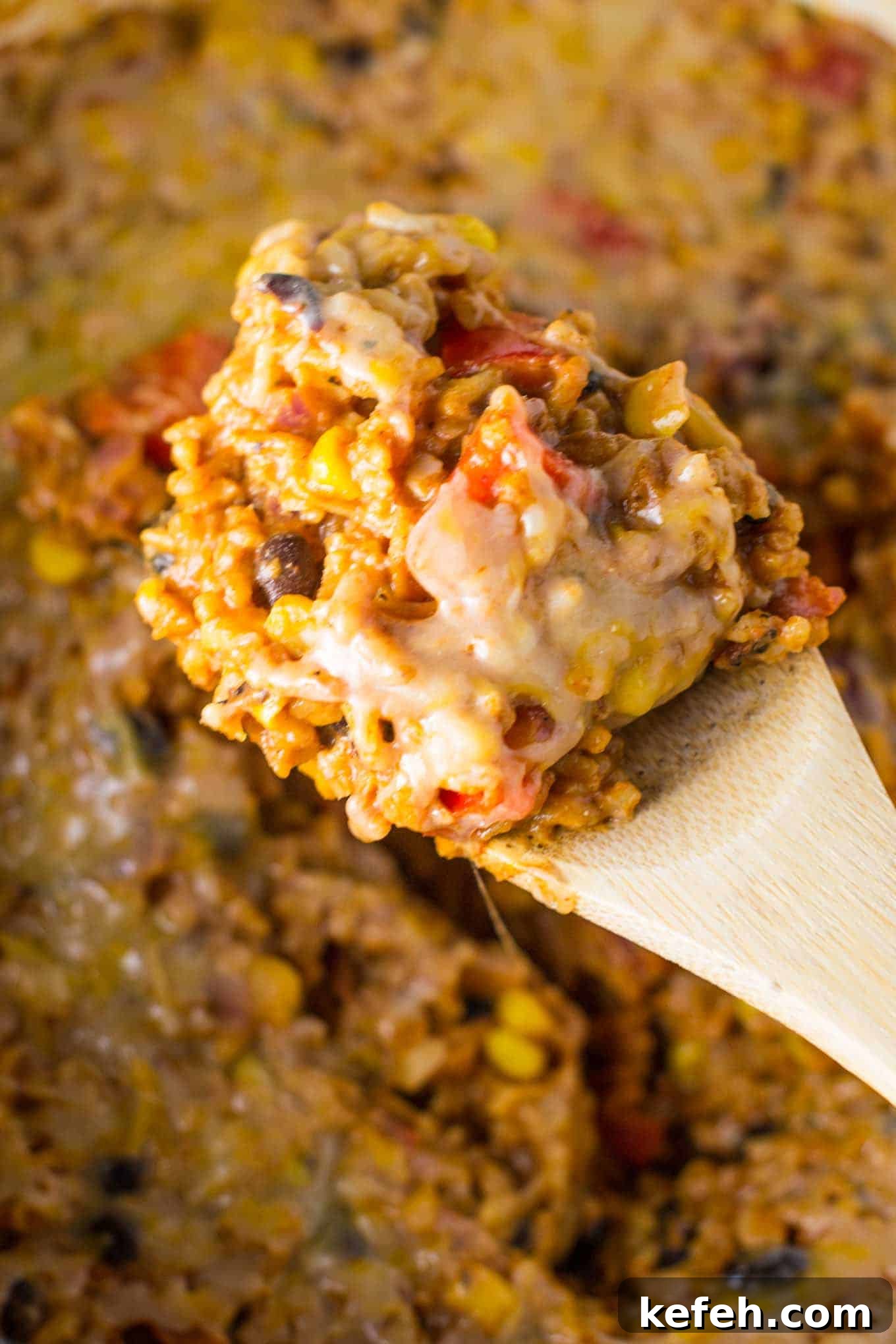Cheesy Vegetarian Mexican Casserole with Black Beans and Corn 6 meatless mexican rice casserole