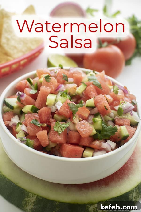 Text on image Watermelon Salsa